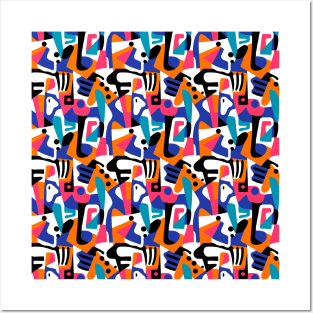 90s Memphis Pattern Vibes Posters and Art